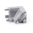 ALPHA ELETTRONICA SR - ALPJO380/154-82F Concave angular joint - suitable for profile JO380/154 - RAL7047 grey color - transparent cover