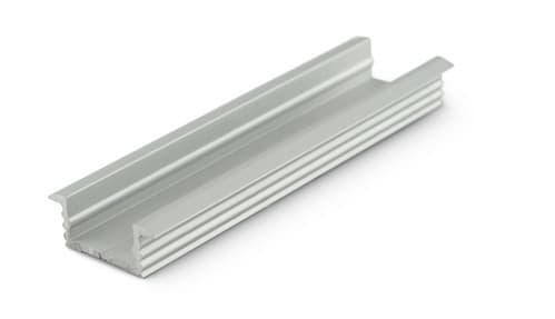 ALPHA ELETTRONICA SR - ALPJO380/602-00P Recessed anodized aluminum profile - 2m