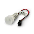 ALPHA ELETTRONICA SR - ALPJO388/028WW MINI SPOT LED 12V PLAST.TRASP. 3000K