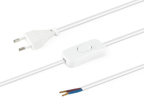 ALPHA ELETTRONICA SR ALP23-001/20WB CAVO RETE 2X0.75 L.2M BIANCO-INT.VOL.PB