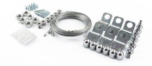 ALPHA ELETTRONICA SR ALPJO395-SUP06 KIT FISS. SOSP. 6 CORDE PANNELLI 30X120