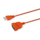 ALPHA ELETTRONICA SR - ALP23-003/10BPKB Prolunga da spina 3 poli Italia a presa Italia Bipasso - 10m - cavo arancione