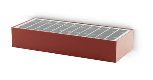 ALPHA ELETTRONICA SR ALPJO462RWW APPLIQUE SOLARE 6W ROSSO MATTONE 3000K