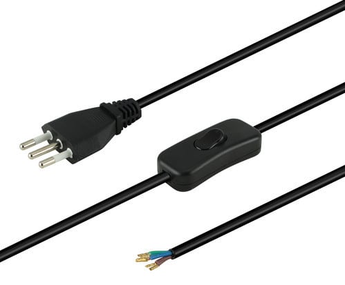 ALPHA ELETTRONICA SR ALP23-006/20B CAVO RETE 3X0.75 L.2M NERO - INT.VOL.PB