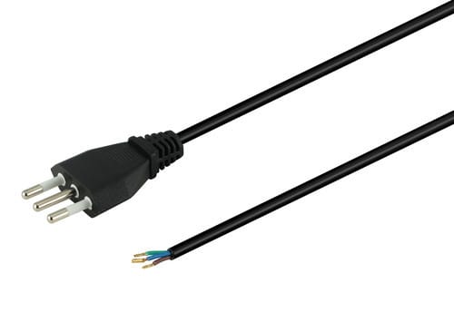 ALPHA ELETTRONICA SR ALP23-006A CAVO DA SP.ITALIA A CAVO APERTO 1.5M BK