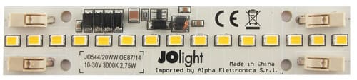 ALPHA ELETTRONICA SR ALPJO544/20WW MODULO LED LINEARE 10CM 10-30VDC 3000K