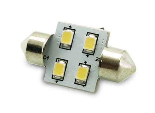 ALPHA ELETTRONICA SR ALPJO546/4 LAMP.LED FESTOON 12V 0.76W L31MM B.FRED