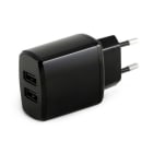 ALPHA ELETTRONICA SR - ALPKD503/2 17W USB Wall Charger - 2 ports 5V 2.1A - 3.4A total - Black