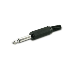 ALPHA ELETTRONICA SR - ALP13-2/1 Mono ø6,3mm jack plug with PVC strain relief