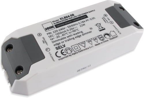 ALPHA ELETTRONICA SR ALPKL864-08 ALIM CC 1050MA 22W 9-20V TAGLIO FASE