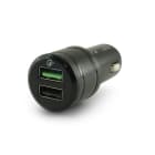 ALPHA ELETTRONICA SR - ALPKR132 18W USB Car charger with Quick Charge 3.0 - 2 ports - 1x QC + 1x 5V 2.4A