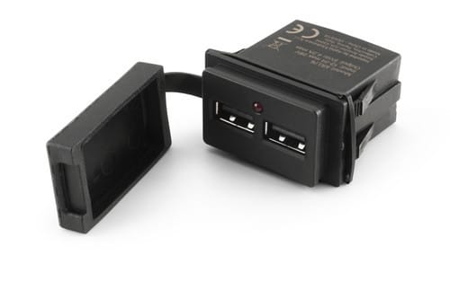 ALPHA ELETTRONICA SR ALPKR176 CARICABATTERIE USB DUE PORTE 5V 4.2A