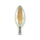 ALPHA ELETTRONICA SR - ALPLF252WW LAMP.LED FILAM. CANDELA 4.5WE14 BC AMBRA