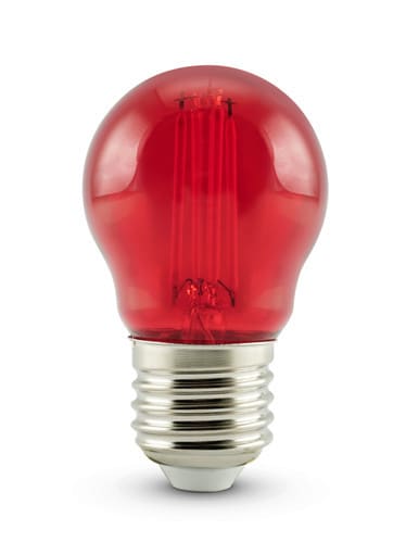ALPHA ELETTRONICA SR ALPLF350R LAMP.LED FILAMENTO BULBO 4.5W E27 ROSSA