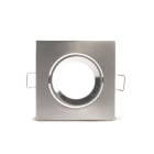 ALPHA ELETTRONICA SR - ALPLS280-106L/1 Polished Led lamp support - adjustable ring - 83x83mm - Base NOT included