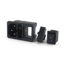 ALPHA ELETTRONICA SR - ALP23-12/2 SPINA PANNELLO 3POLI INT.NON LUM.6.3MM