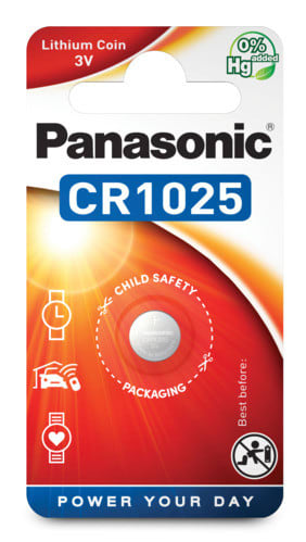 ALPHA ELETTRONICA SR ALPPLP-CR1025 1 PILA BOTT. LITIO CR1025 BLIST.PANASON