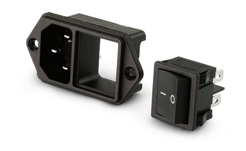ALPHA ELETTRONICA SR ALP23-12/5 SPINA PANNELLO 3POLI INT NERO 4.8MM