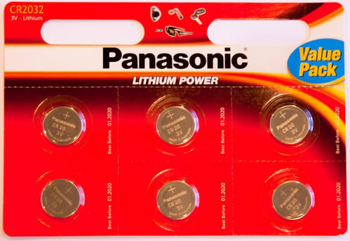 ALPHA ELETTRONICA SR ALPPLP-CR2032/6 BLISTER DI 6 PILE LITIO CR2032 - PANA...