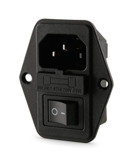 ALPHA ELETTRONICA SR ALP23-12/6 SPINA PANNELLO 3POLI INT NERO 4.8MM