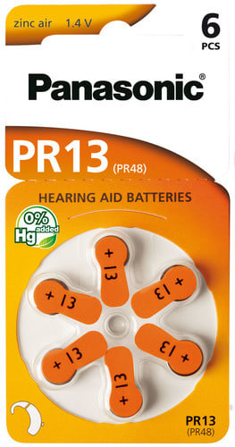 ALPHA ELETTRONICA SR ALPPZP-PR13 BLISTER DI 6 PILE ZINCO ARIA - PR13 -...