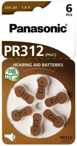 ALPHA ELETTRONICA SR ALPPZP-PR312 BLISTER DI 6 PILE ZINCO ARIA - PR312 ...