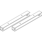 ALPHA ELETTRONICA SR - ALPSU-SOLAR-P011 Pair of galvanized profiles for 10/25W panel