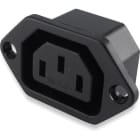 ALPHA ELETTRONICA SR - ALP23-18/2 3-pole panel socket with screw fixing - C14