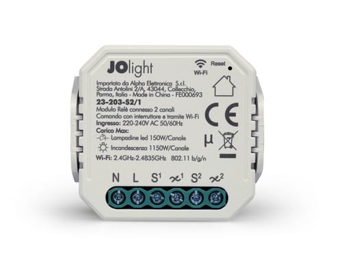 ALPHA ELETTRONICA SR ALP23-203-S2/1 MODULO REL 230V WI-FI 2.4GHZ SMART PE...