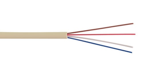 ALPHA ELETTRONICA SR - ALPWTR492A/I CAVO TEL 4 POLI PIATTO IVORY STAND.ITAL