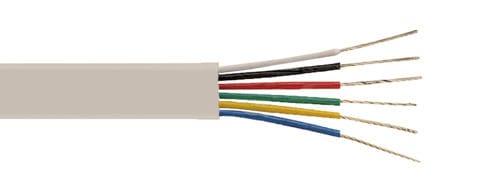 ALPHA ELETTRONICA SR - ALPWTR496A/T CAVO TEL 6 POLI PIATTO AVORIO