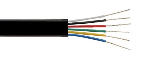 ALPHA ELETTRONICA SR - ALPWTR496N/T CAVO TEL 6 POLI PIATTO NERO