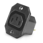 ALPHA ELETTRONICA SR - ALP23-3 3-pole panel socket with screw fixing - C13