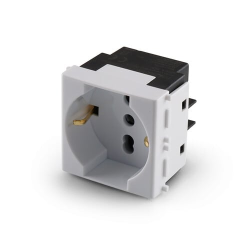 ALPHA ELETTRONICA SR ALP23B0108 PRESA UNIVERSALE 2PT 10/16A 250V