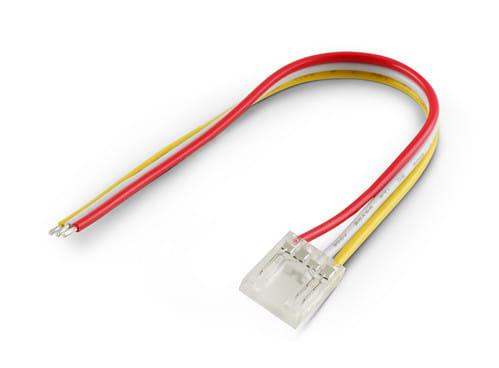 ALPHA ELETTRONICA SR - ALP30-10123C Connettore per PCB 12mm - Strip/Cavo 15cm - Per strisce COB Digital + CCT - Serie Fly