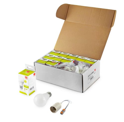 ALPHA ELETTRONICA SR ALP23-9-132BK KIT DI 10 PORTALAMPADE E27 BIANCHI CO...
