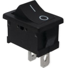 ALPHA ELETTRONICA SR - ALP320-040 Switch - Black - 1P - SPST - ON / OFF - 6A @ 250V - 2 term. faston 4.8