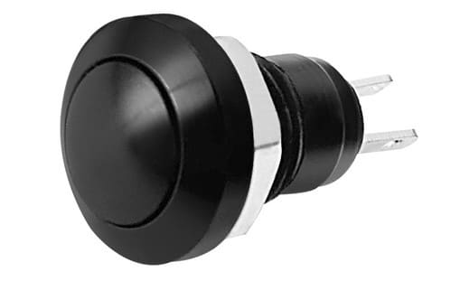 ALPHA ELETTRONICA SR ALP330-007B PULS.1PON/OFF SALDARE ZN-AL NERO 8MM
