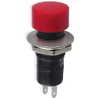 ALPHA ELETTRONICA SR - ALP330-024 Pulsante - Rosso - 1P - SPST - OFF/(ON) - N.A. - 1A@250Vac - 2 term. a saldare