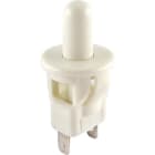 ALPHA ELETTRONICA SR - ALP330-038 Pulsante - Bianco - 1P - SPST - (OFF)/ON - N.C. - 2.5A@250Vac - 2 term. a saldare
