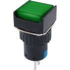 ALPHA ELETTRONICA SR - ALP330-046-4 Pulsante bistabile - Verde - 1P - SPDT - ON/ON - 3A@250Vac - 3 term. a saldare
