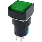 ALPHA ELETTRONICA SR - ALP330-048-4 Pulsante bistabile - Verde - 2P - DPDT - ON/ON - 3A@250Vac - 6 term. a saldare