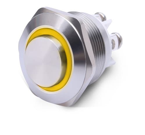 ALPHA ELETTRONICA SR ALP330-058-3 PULS.ANTIV.1PON/-/OFF VITE 12V GIALLO