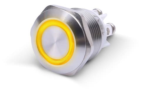 ALPHA ELETTRONICA SR ALP330-060-3 PULS.ANTIVAN.1PON/-/OFF VITE 24V GIALLO