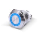 ALPHA ELETTRONICA SR - ALP330-062-5 PULS.ANTIVAN.1PON/-/OFF VITE 12V BLU