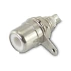 ALPHA ELETTRONICA SR - ALP18-4B Presa coassiale RCA da pannello - Bianca