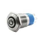 ALPHA ELETTRONICA SR ALP330-075L-14 PULS.INT.1PON/OFF SALDARE16MM ROSSO/V...