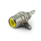 ALPHA ELETTRONICA SR - ALP18-4G Coaxial panel mount RCA socket - Yellow