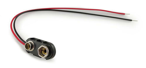 ALPHA ELETTRONICA SR ALP38-100 CONNETTORE BATT.9V CAVO 26AWG R/N 150MM
