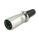 ALPHA ELETTRONICA SR - ALP40-64 XLR plug with rubber cable clamp boot - 4-pole